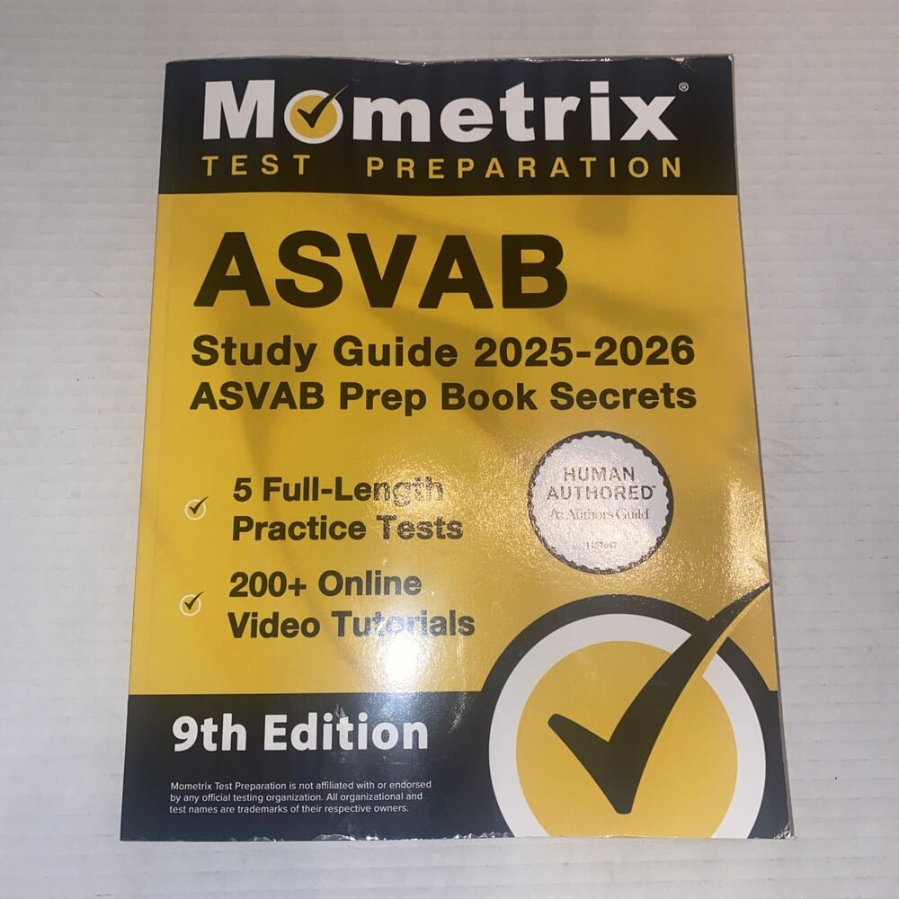 ASVAB Study Guide 2025-2026 - 5 Full-Length Practice Tests, 200+ Online Video...